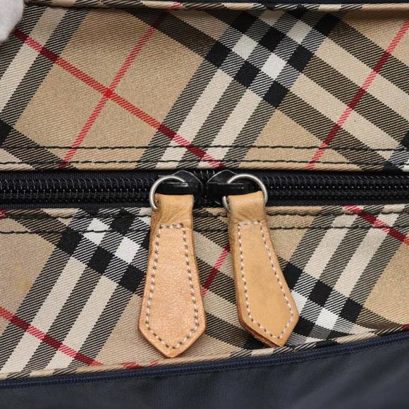 Burberrys Nova Check Blue Label Tote Bag Nylon Navy Auth fm3650 - Picture 10 of 16